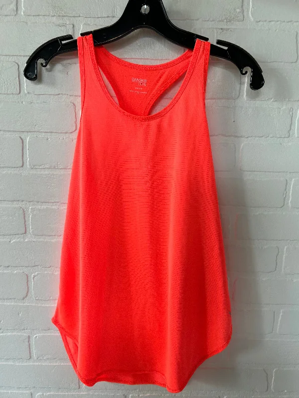 Orange Athletic Tank Top Danskin Now, Size S