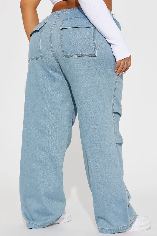 Can't Help Myself Non Stretch Soft Jeans - Light Wash