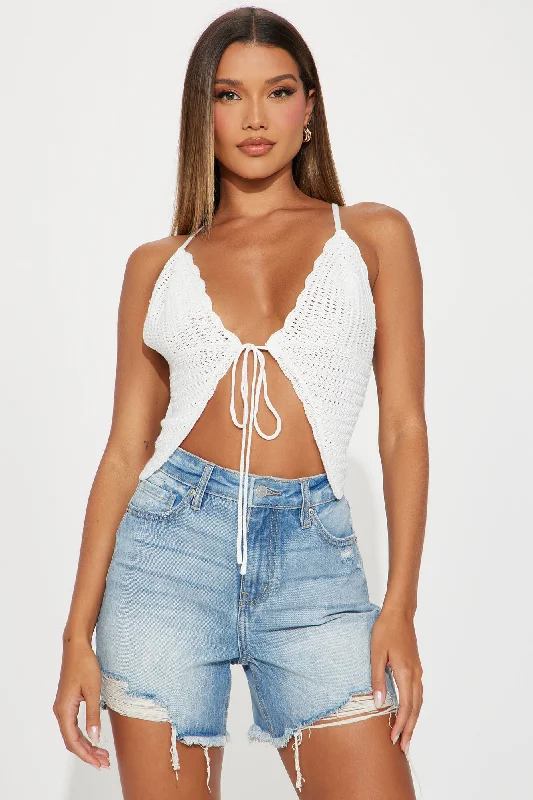 Turks And Caicos Crochet Top - Ivory