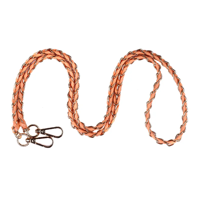 Strap Gold Chain Tangerine Weave