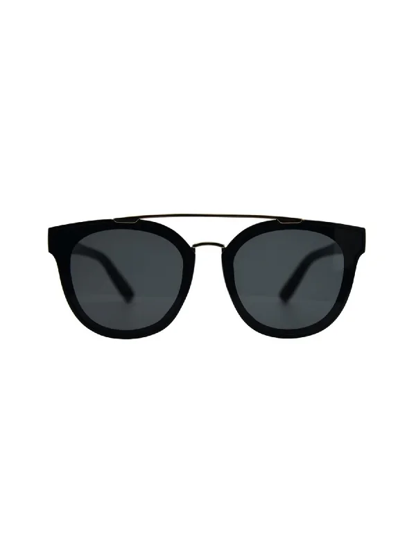 Topanga Sunnies in Black/Smoke